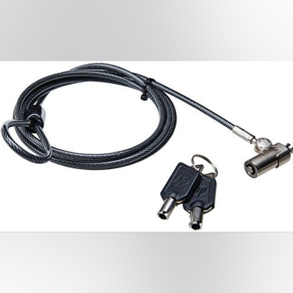 New HP Ultraslim Keyed Cable Lock H4D73AA Security Lock
